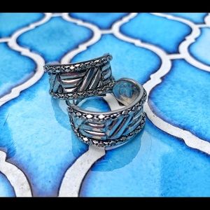 Vintage Chunky Hoop Earrings